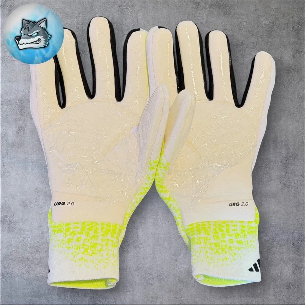 Adidas Predator Pro Fingersave Goalkeeper Gloves Size 12 New Volt Yellow JN5354